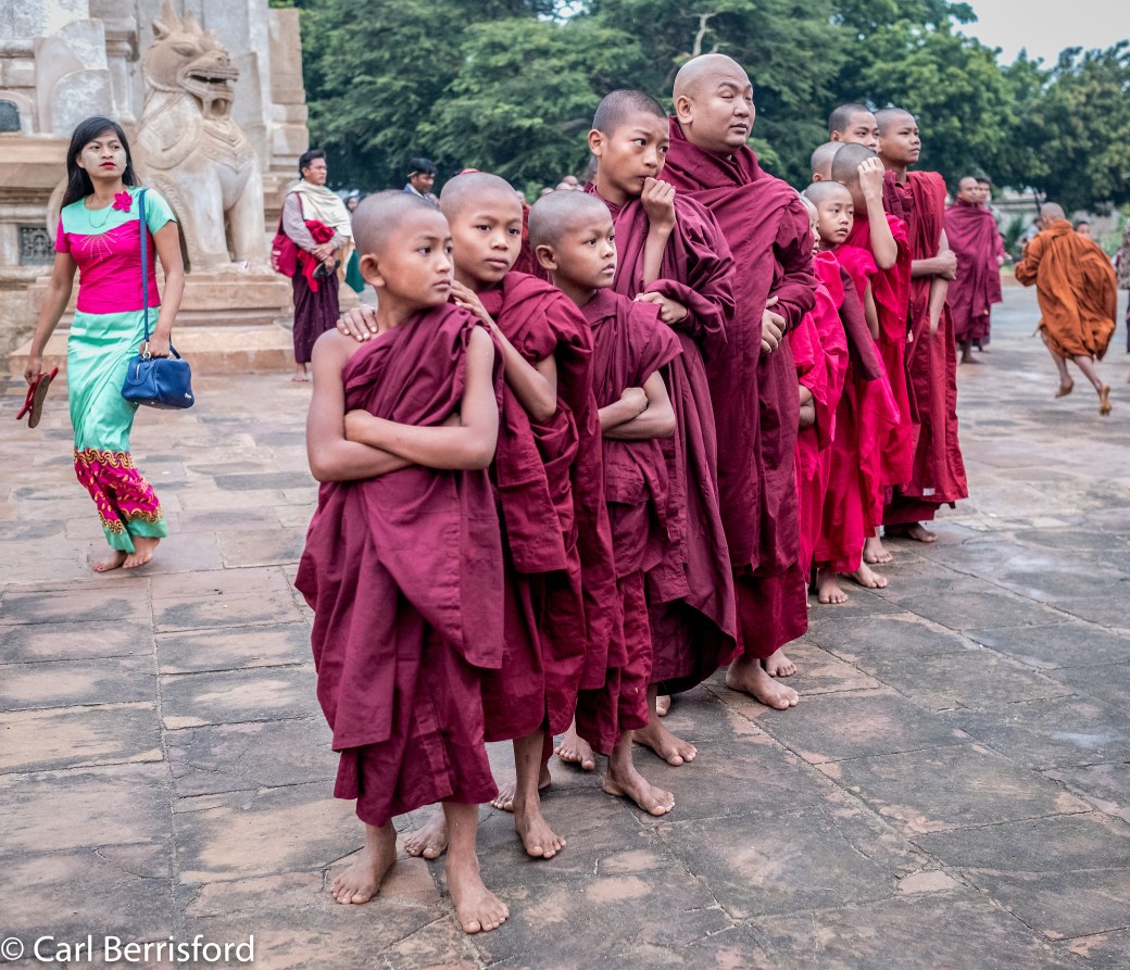 monks and sexy girl-